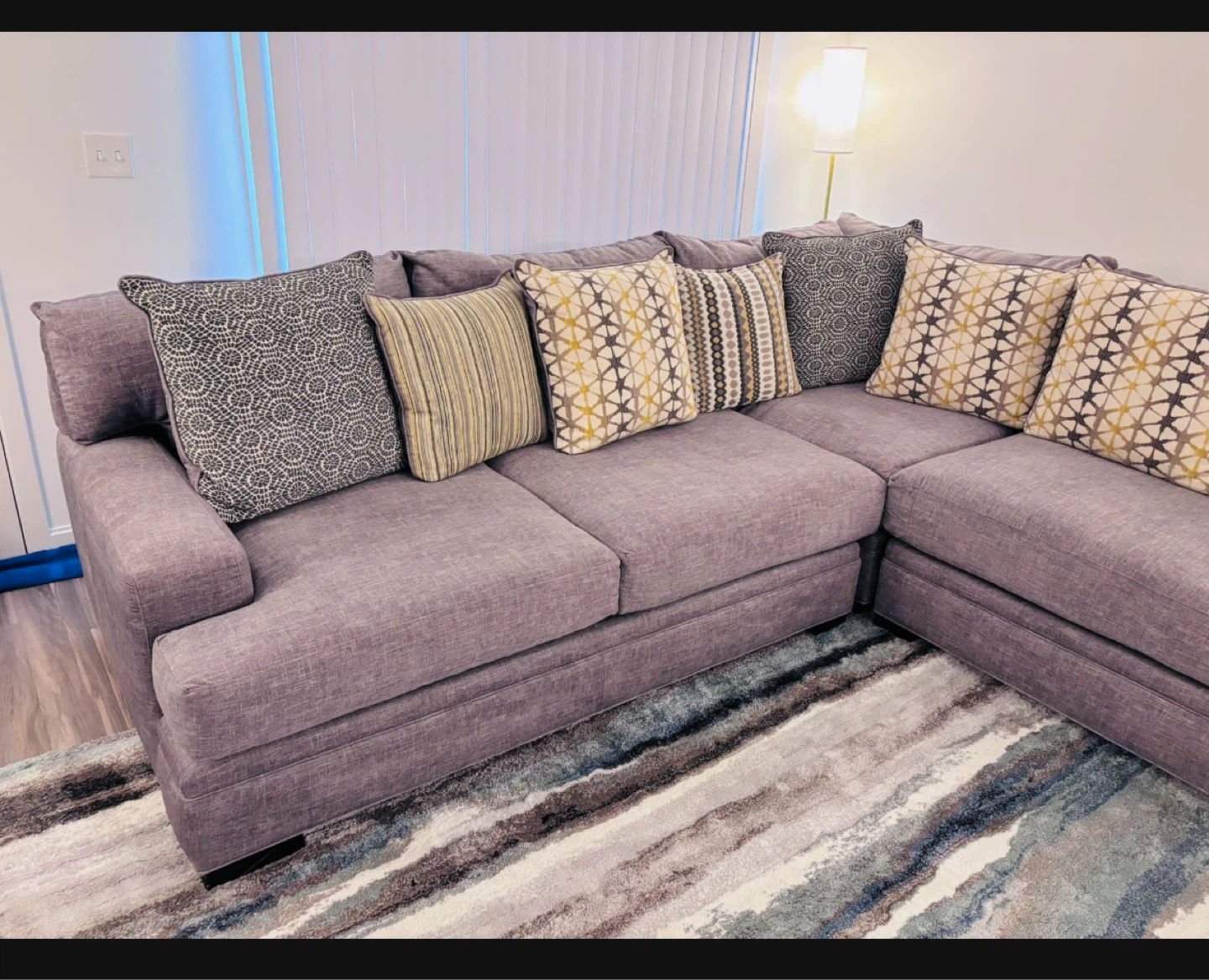 Luxury Down-Filled Loveseat – Barely Used, Like New - photo 2