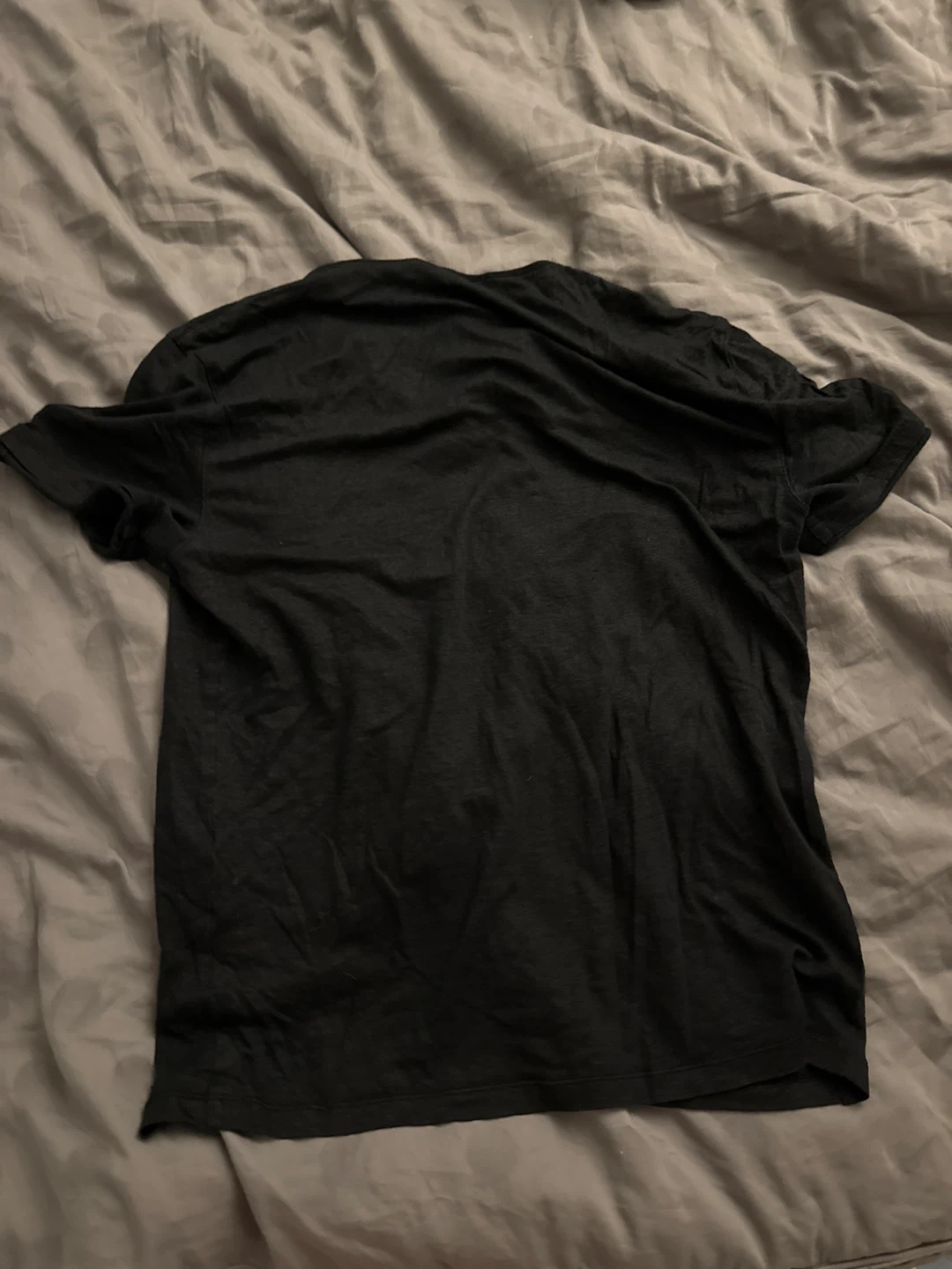John Varvatos Men's Black Henley T-Shirt Size L - photo 3