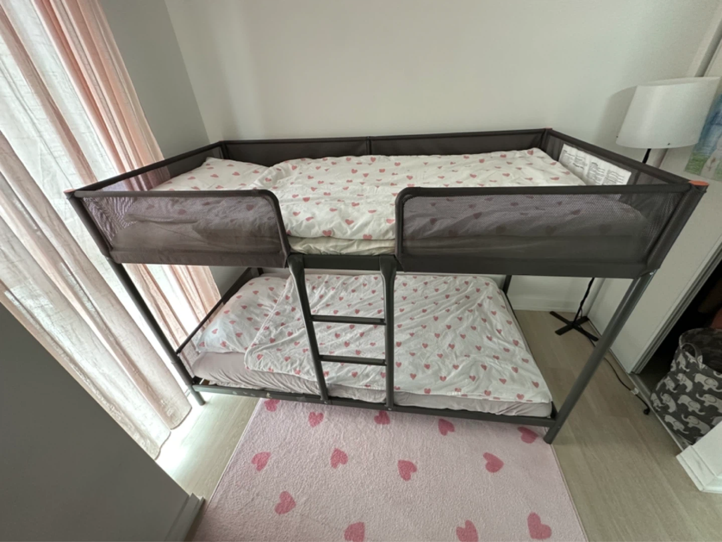 IKEA Tuffing Bunk Bed with Protective Netting and Mattresses - photo 5