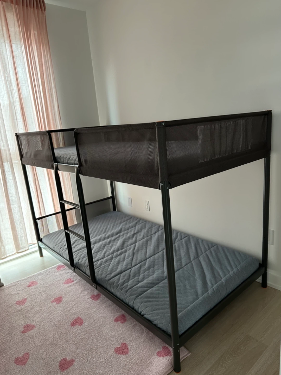 IKEA Tuffing Bunk Bed with Protective Netting and Mattresses - photo 3
