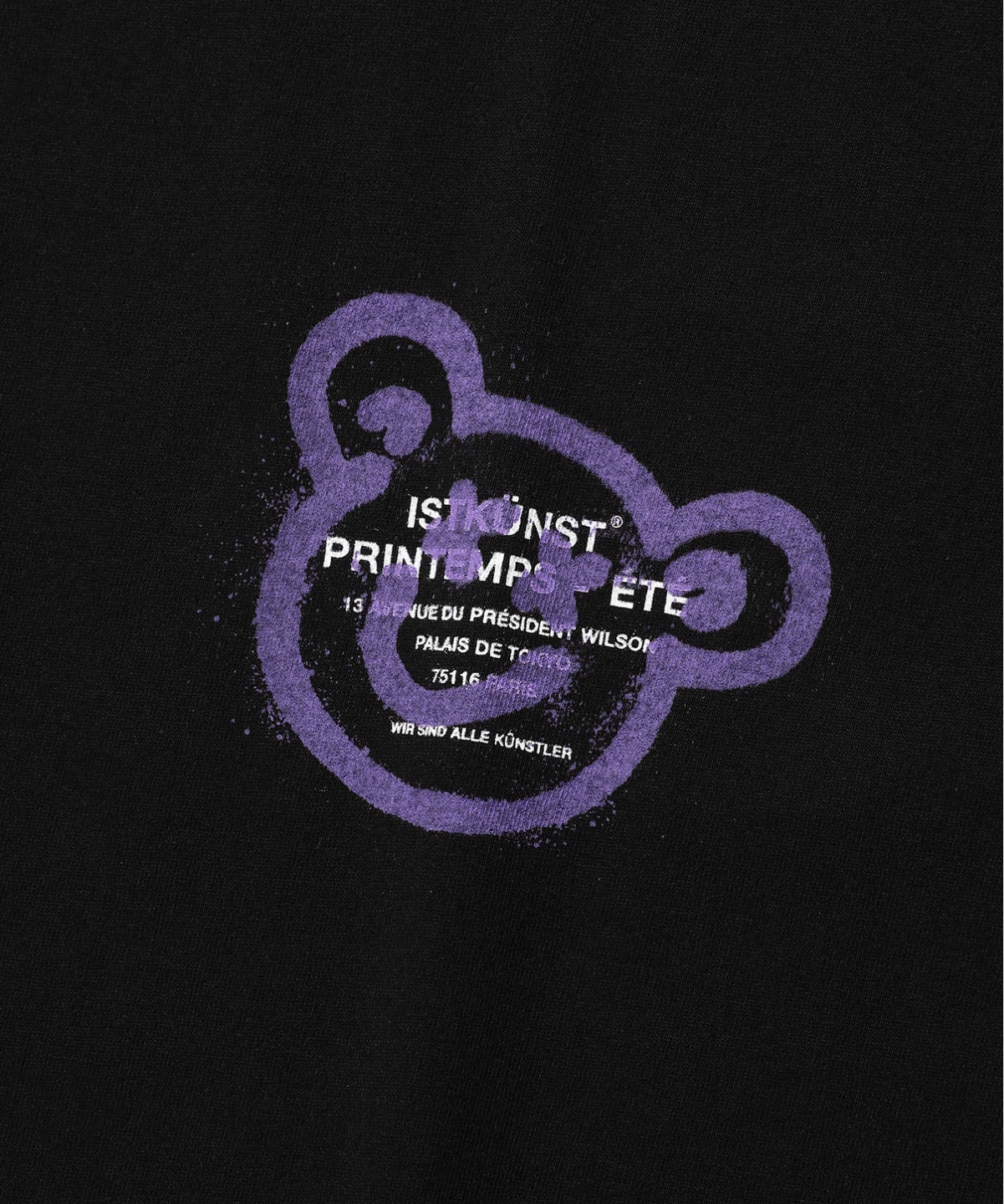 ISTKUNST Black Graphic T-Shirt - photo 3