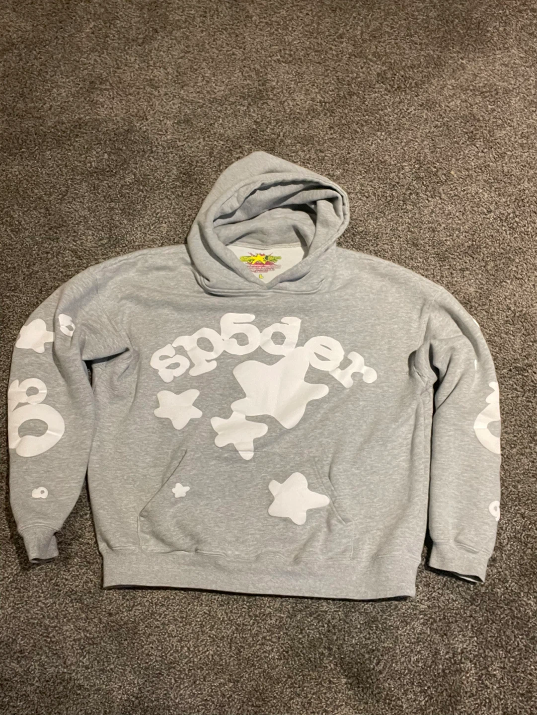 Spider hoodie grey