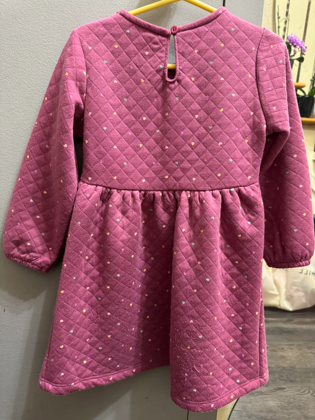 George 4T Pink Quilted Heart Dress - photo 3