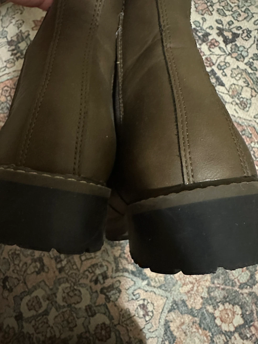 Faux Brown Leather Chelsea Boots (Ad Up = Available) - photo 5