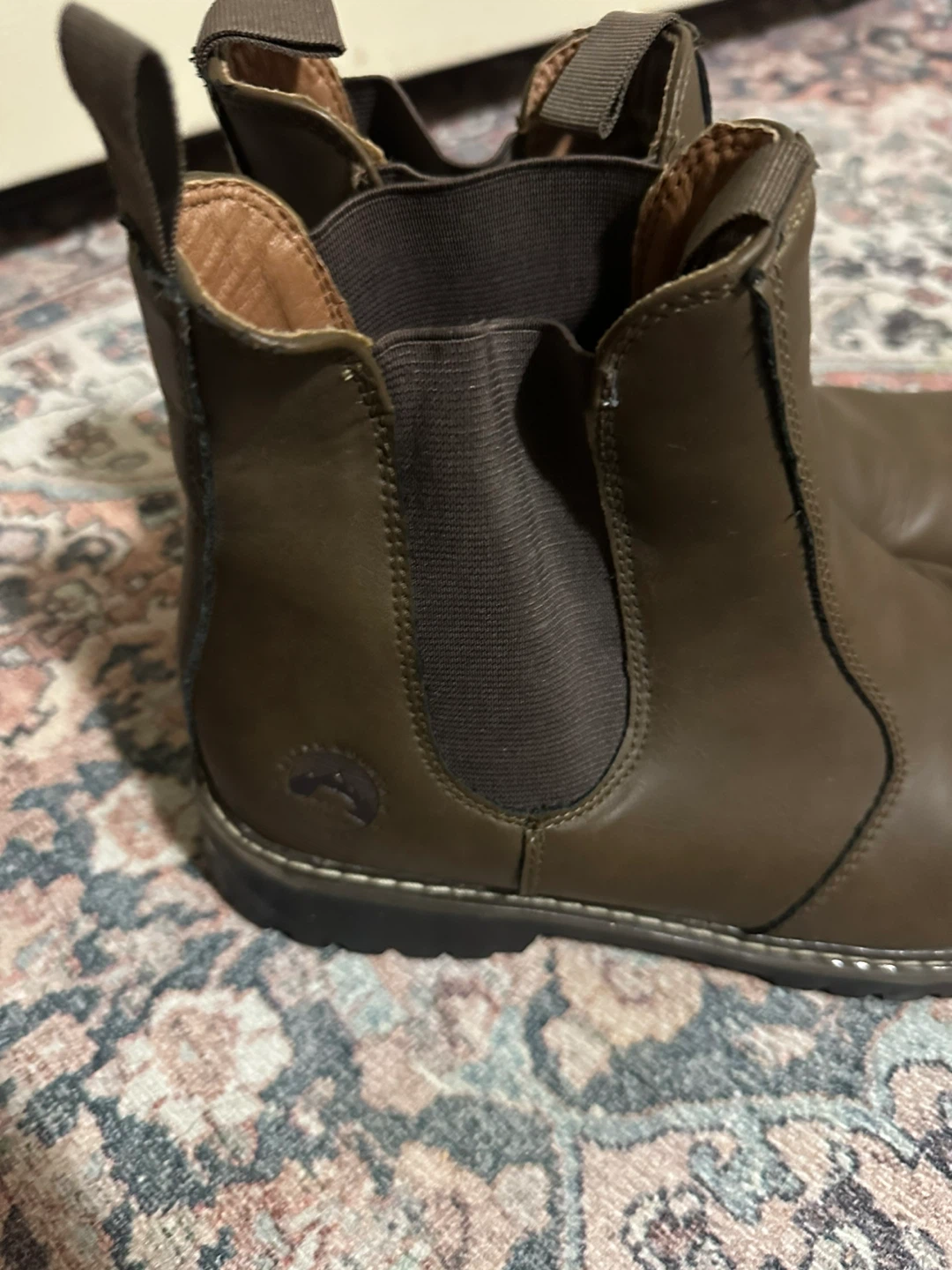 Faux Brown Leather Chelsea Boots (Ad Up = Available) - photo 2