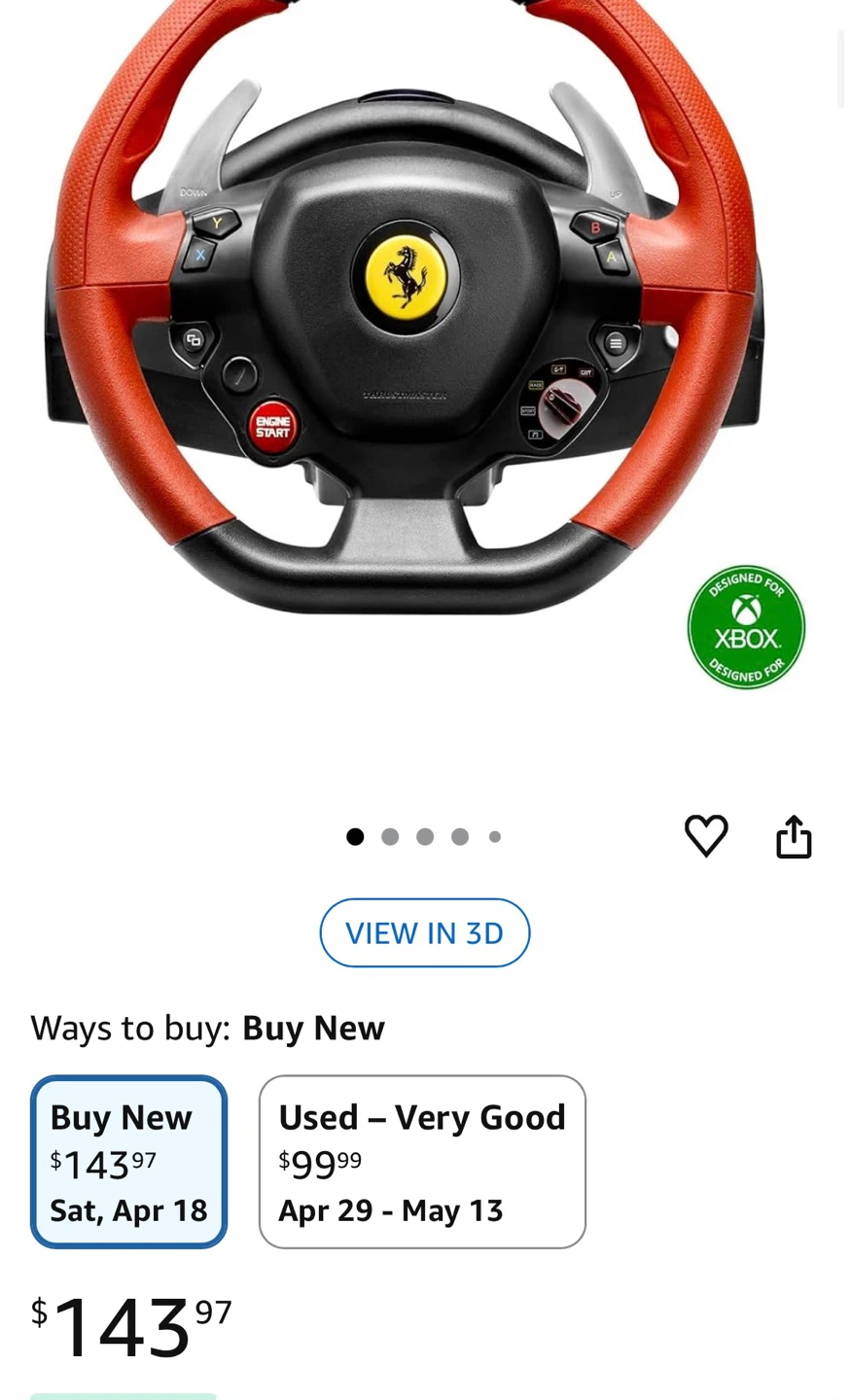 Thrustmaster Ferrari 458 Spider Racing Wheel for Xbox One - photo 2