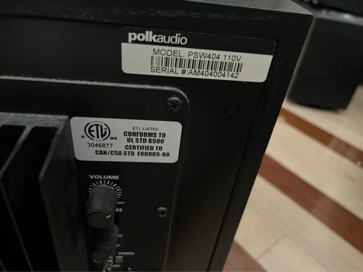 Polk Audio PSW404 Powered Subwoofer - photo 3