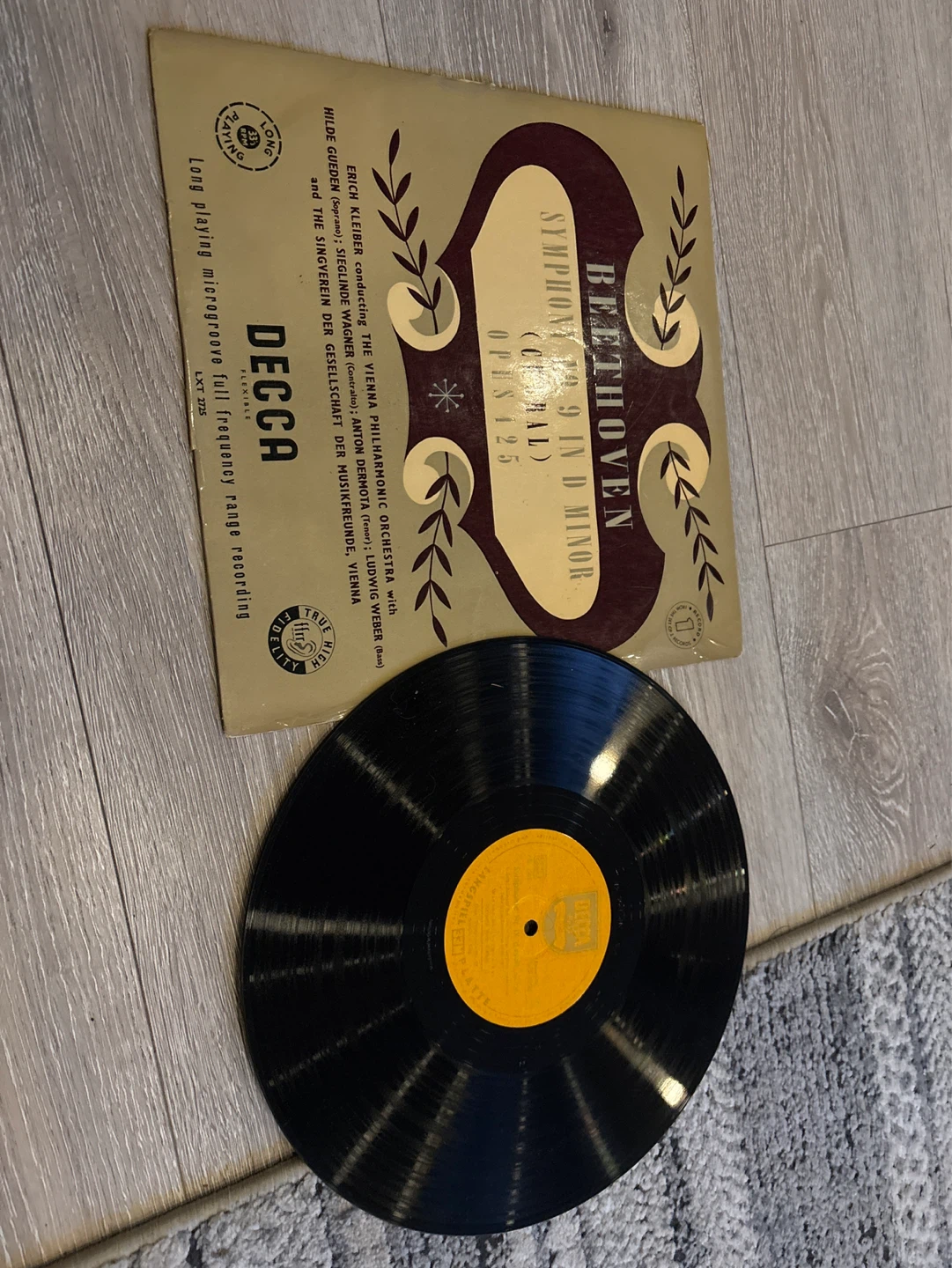 Beethoven Symphony No. 9 (Choral) - Decca LP Vinyl Record - photo 4