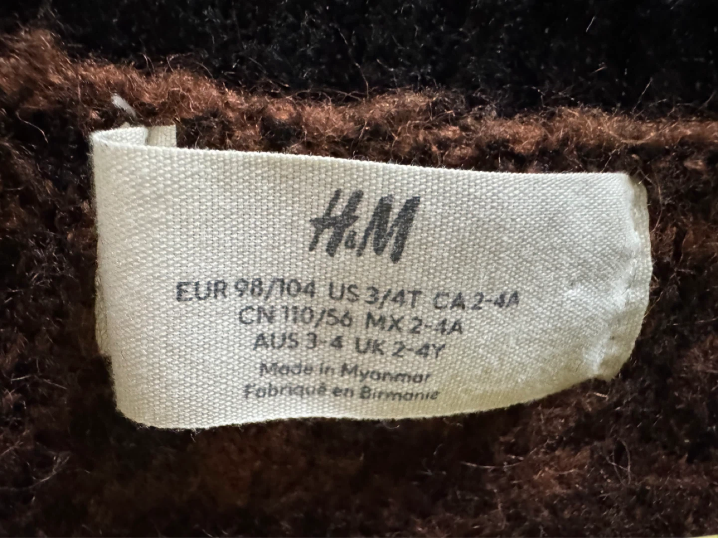 H&M Leopard Print Sweater - Size 3/4T - photo 3