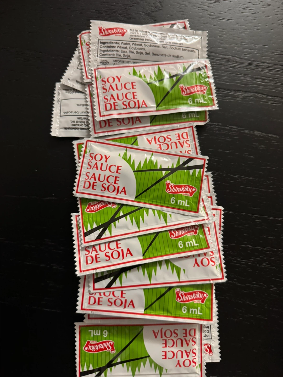 Shirakiku Soy Sauce Packets (6ml each)