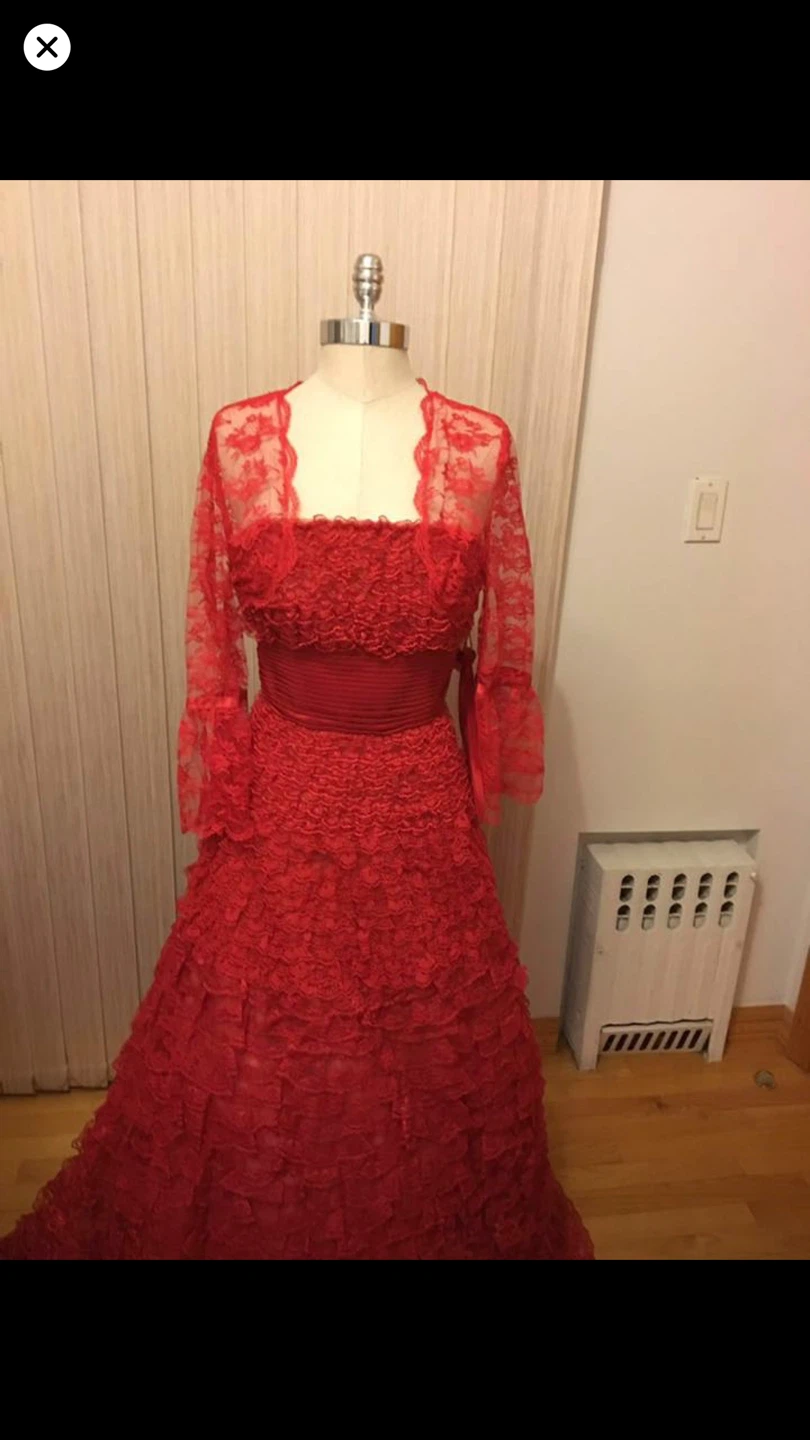 Red Lace Gown