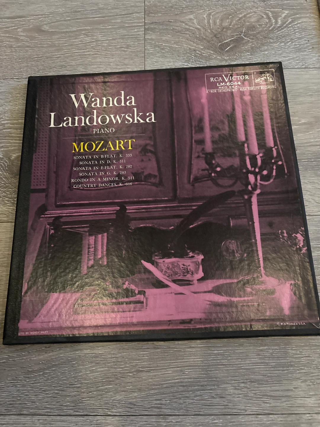 Wanda Landowska Plays Mozart Piano Music Record Album