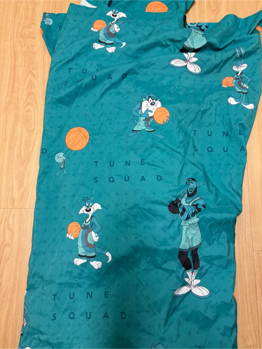 Space Jam Tune Squad Twin Comforter and fitted sheet