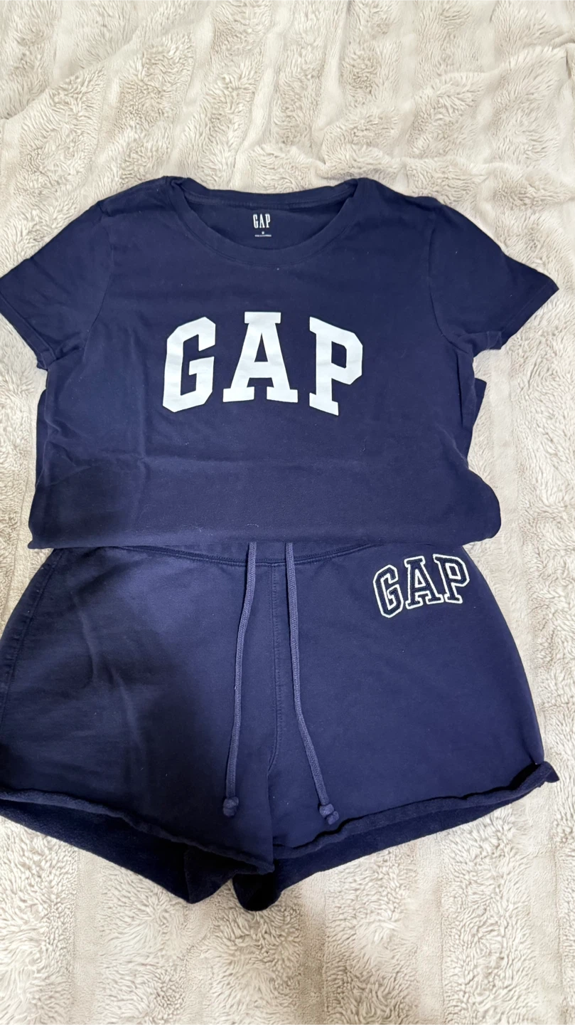 GAP Navy Blue T-shirt and Shorts Set