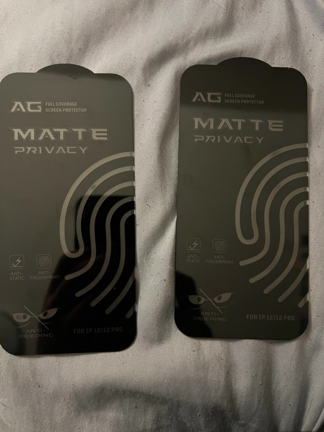 AG Matte Privacy Screen Protector for iPhone 12/12 Pro (2 Pack)