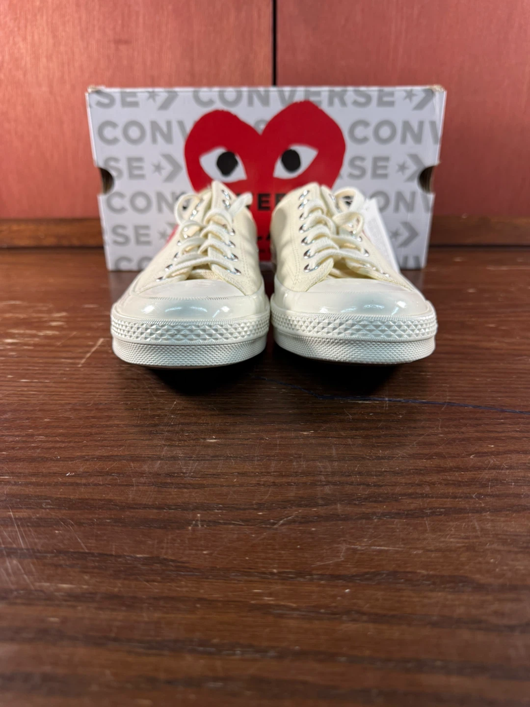 Comme des Garçons PLAY x Converse Low White Rd Heart Size M9/W11 - photo 4