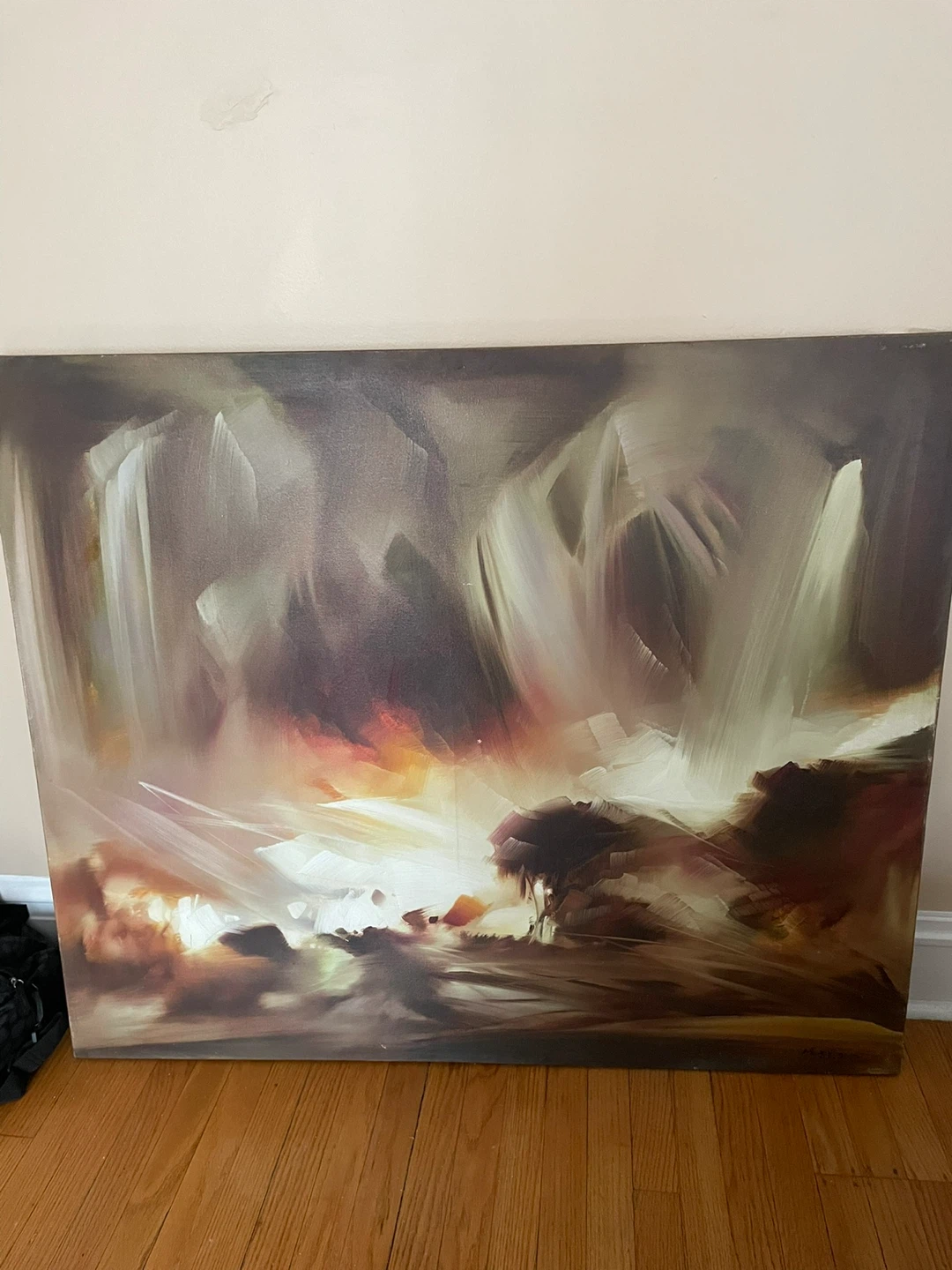 Abstract Landscape Painting Signed 2010