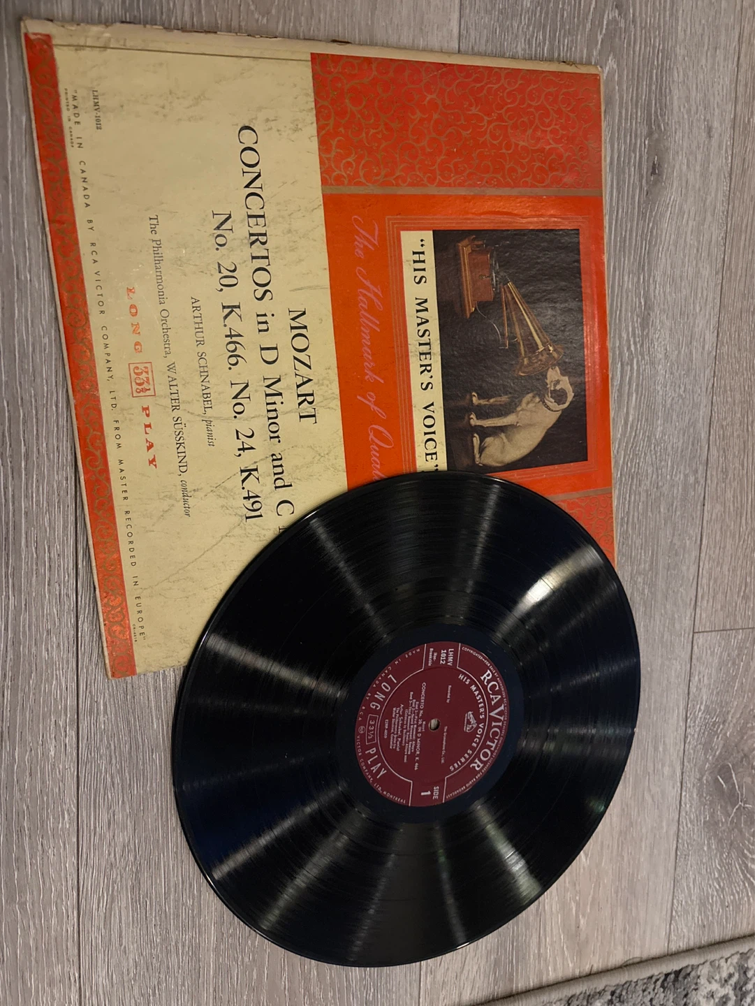 Mozart Concertos in D Minor and C Minor Vinyl Record - photo 4