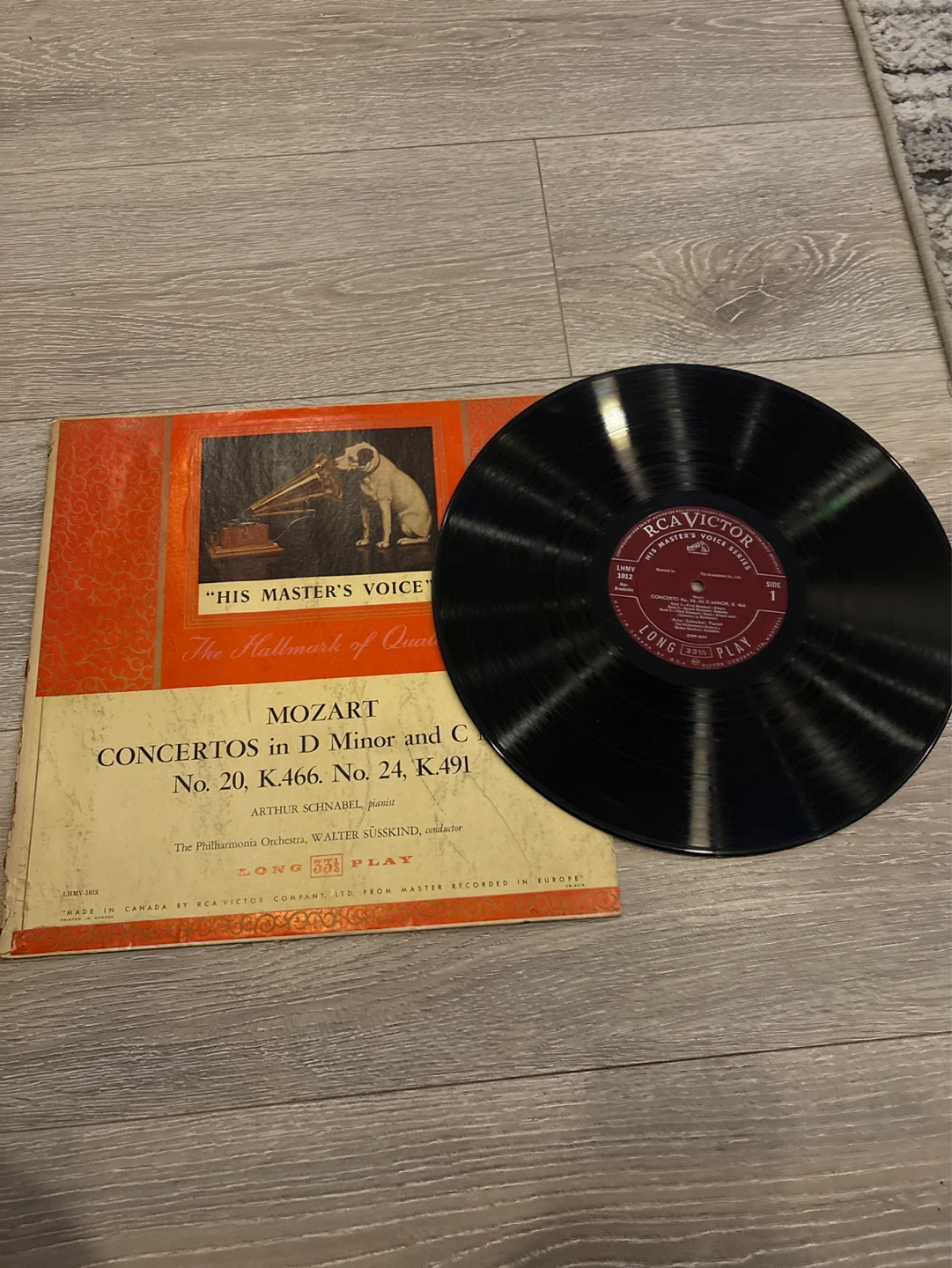 Mozart Concertos in D Minor and C Minor Vinyl Record - photo 5
