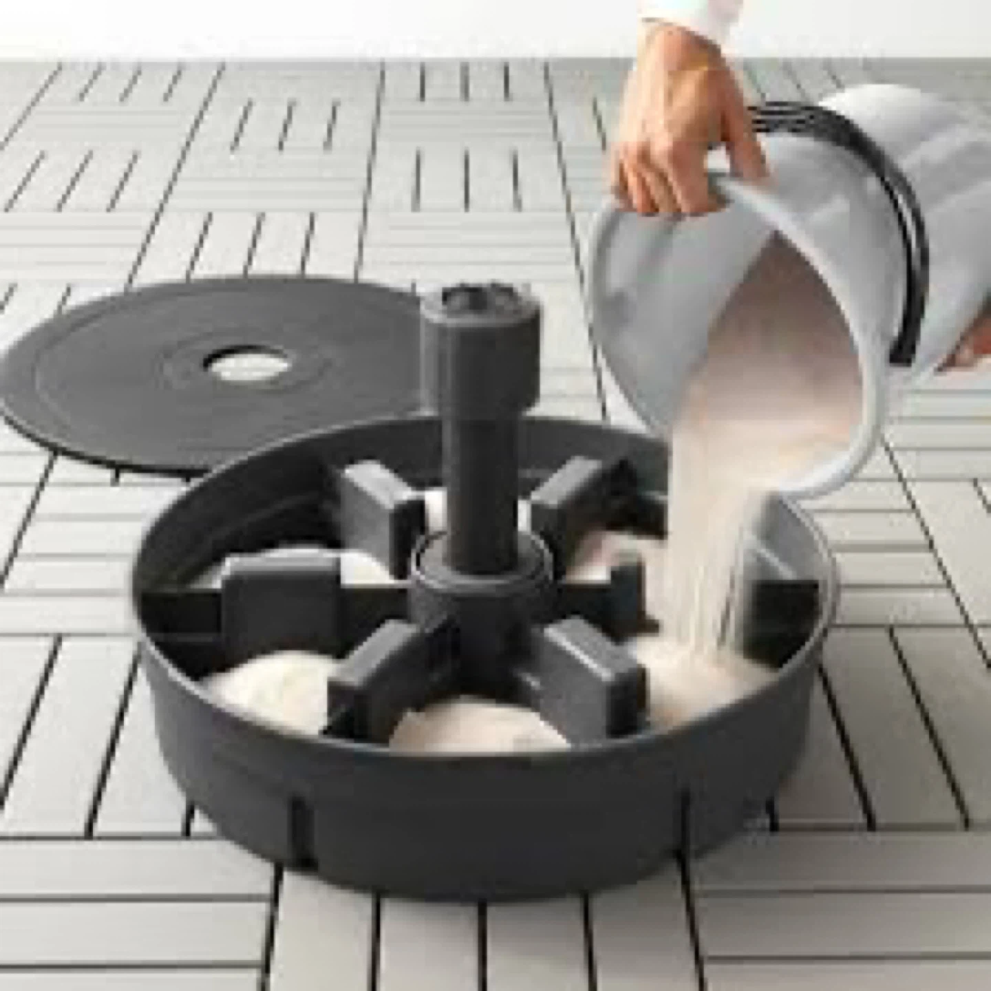 Brand Ikea Gryto Dark Gray Umbrella Base 60 Cm (23 ⅝ ") - photo 3