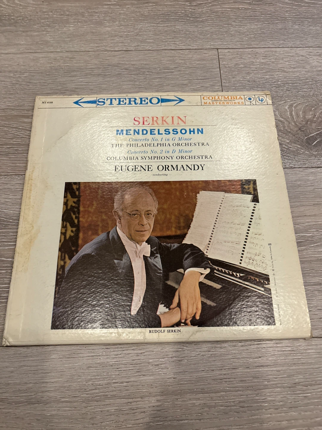 Mendelssohn Piano Concerto No. 1 in G Minor Vinyl Record