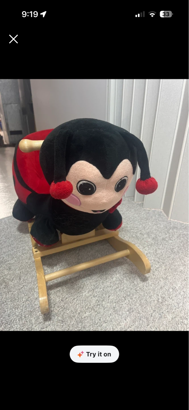 Ladybug Plush Rocking Toy