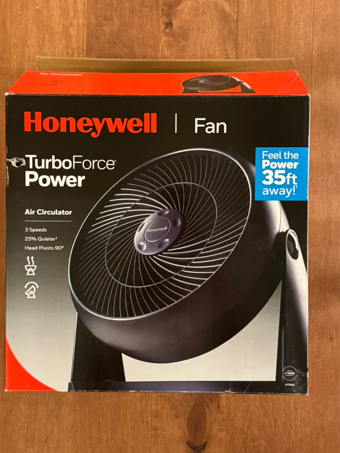 Honeywell HT-908 TurboForce Room Air Circulator Fan - photo 2