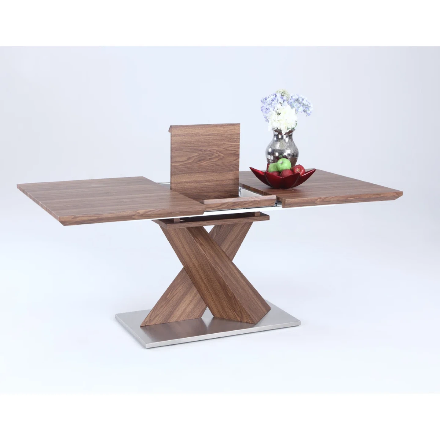 Extendable Dining Table - Walnut Finish - photo 2