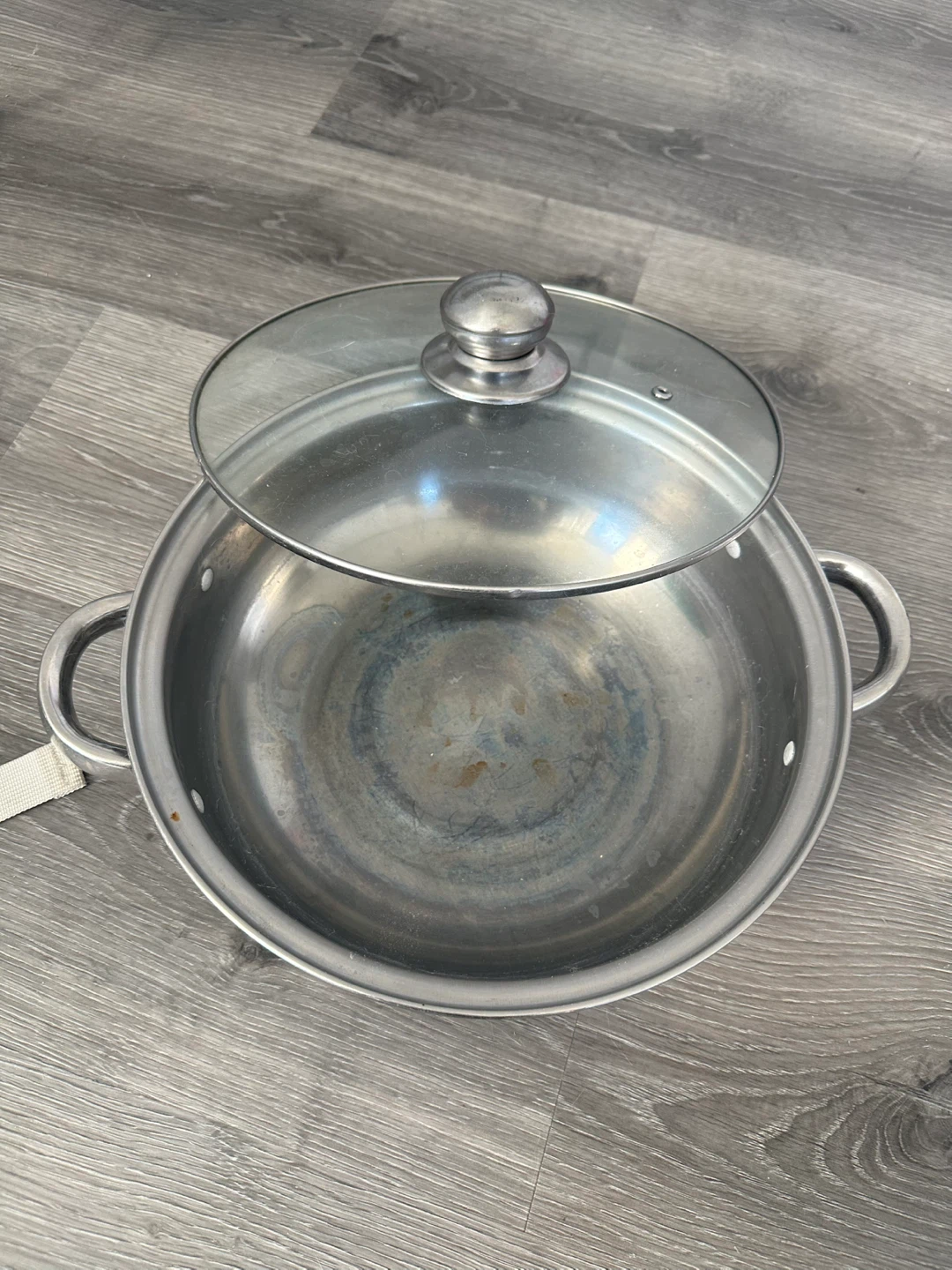 Stainless Steel hot pot cookware  Pot with Glass Lid