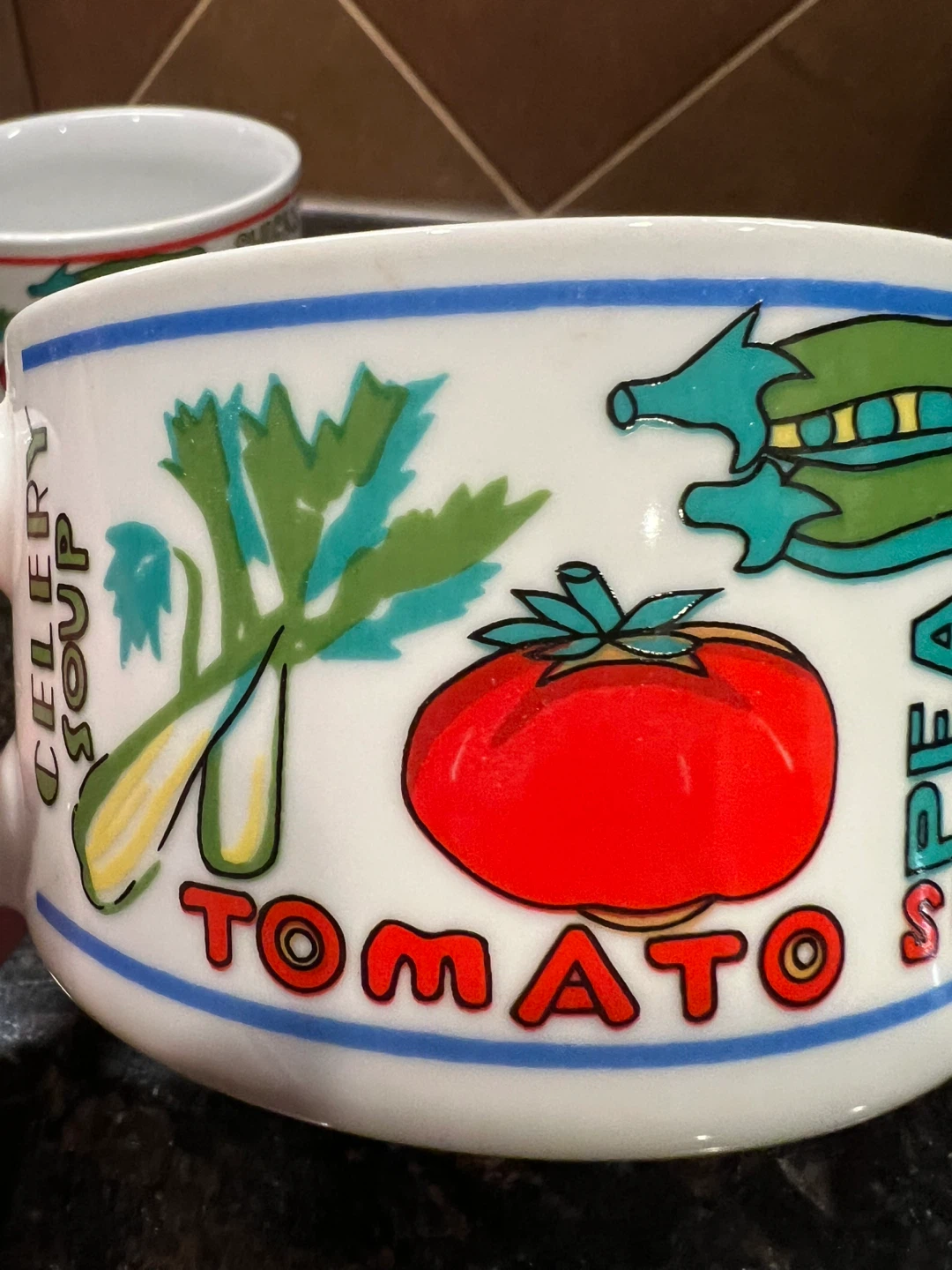 Vintage Ceramic Soup Mugs - photo 4