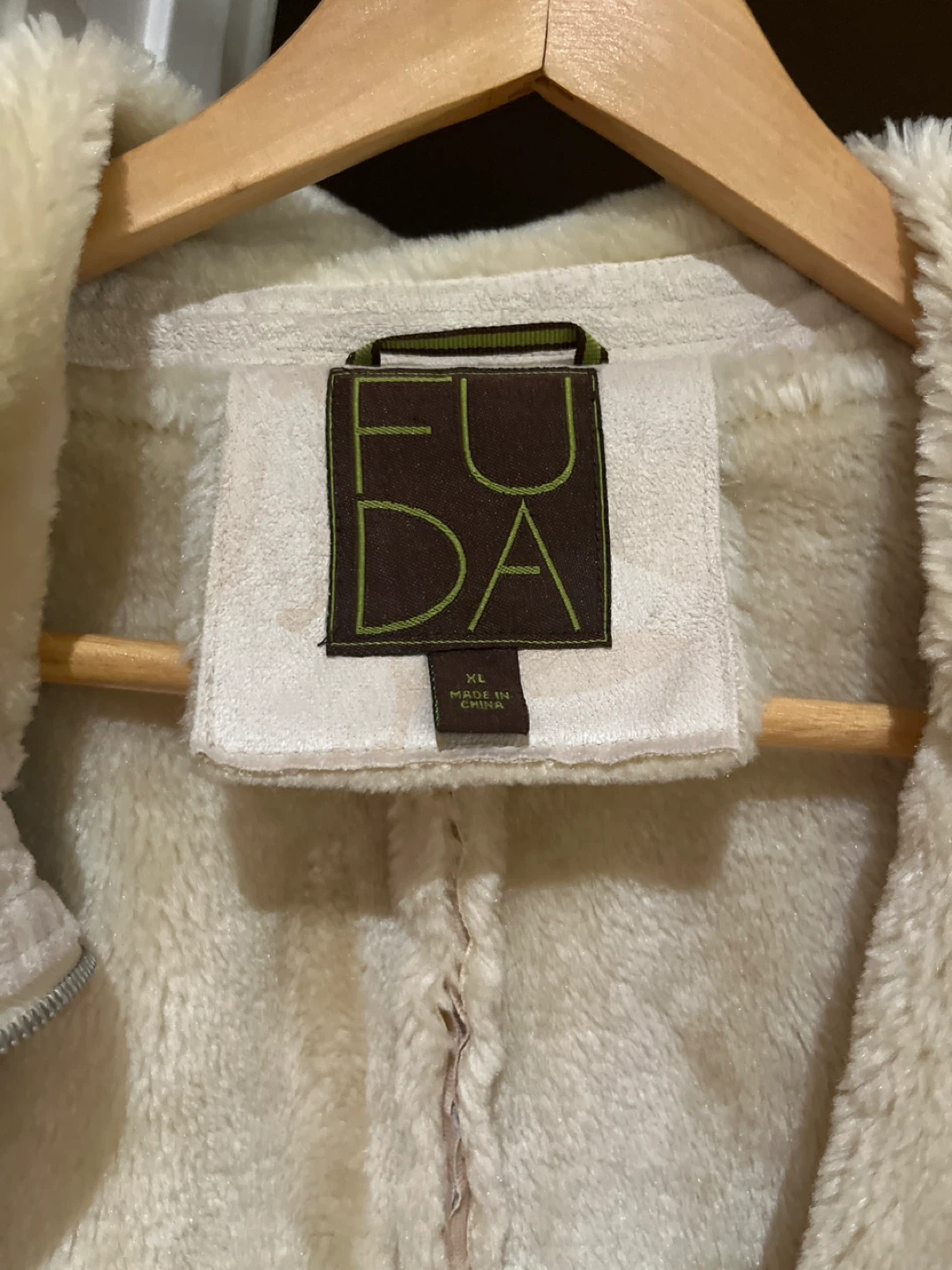 FUDA Women's Cream Floral Print Faux Fur Lined Jacket - photo 4