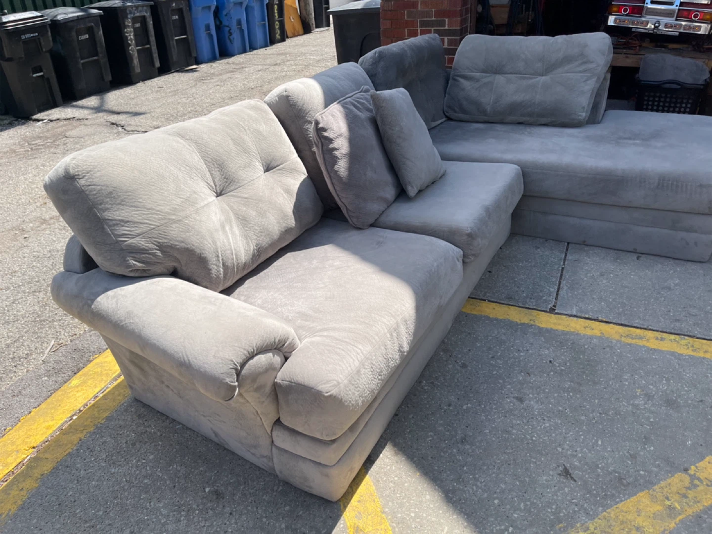 Gray Sectional Sofa - photo 2
