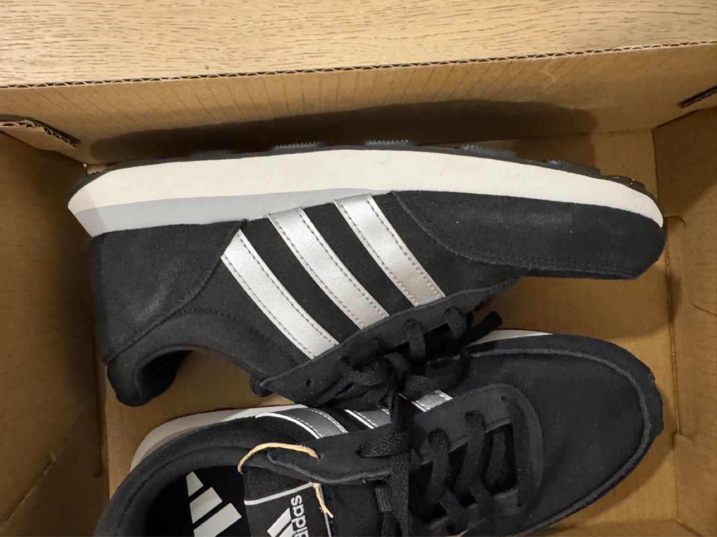 Adidas Run 60s 3.0 Black Sneakers Size 8 - photo 4