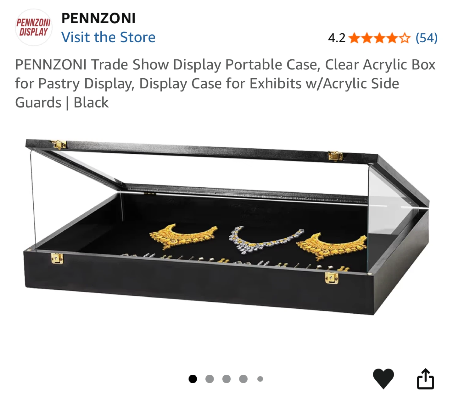 Trade Show Display Case 36" x 24" x 4"