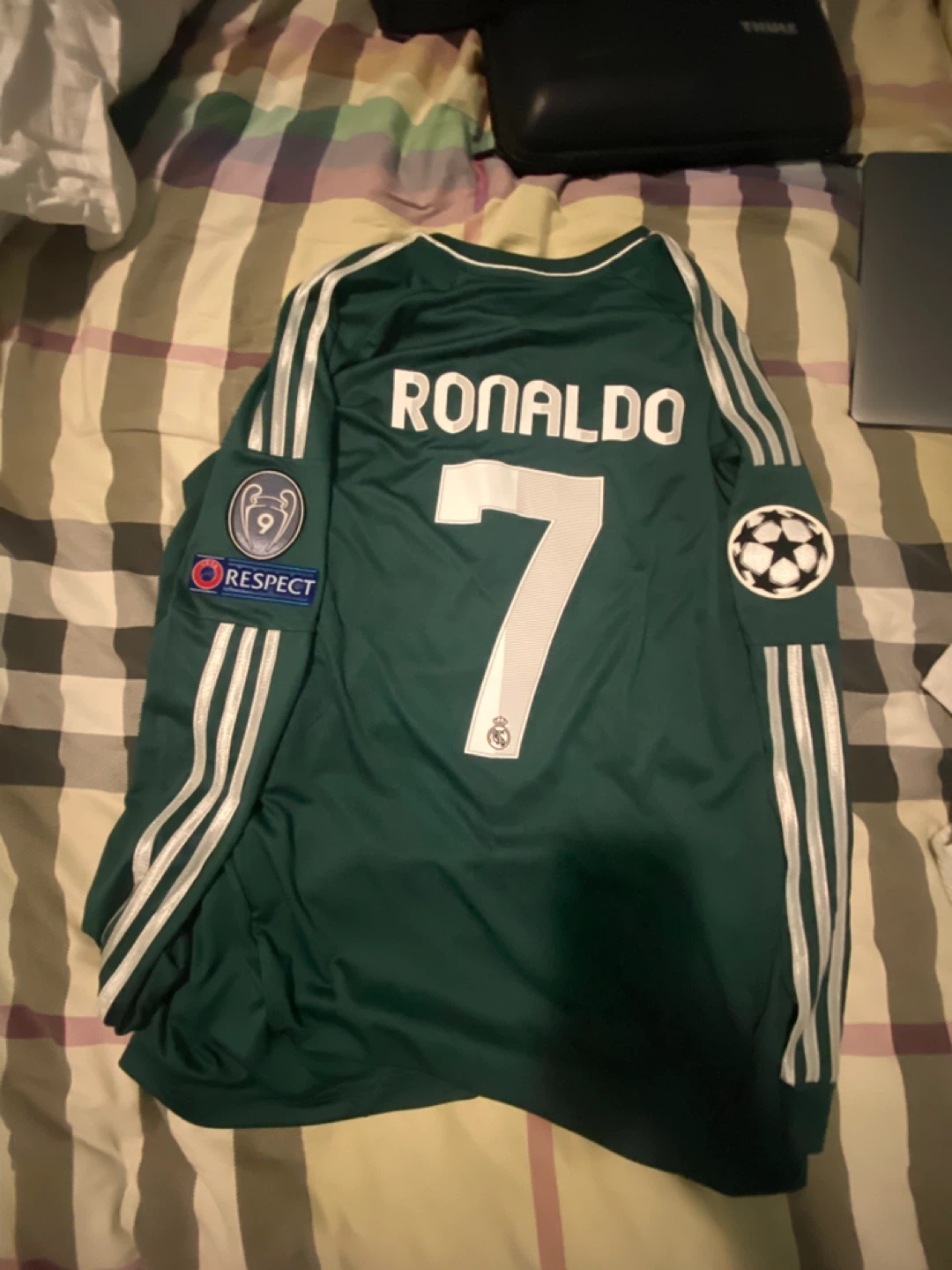 Adidas Real Madrid Ronaldo 7 Jersey Green Champions League