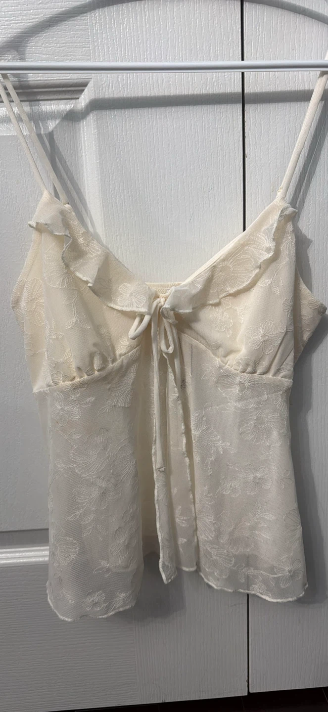 Garage Cream Lace Cami Top - photo 3