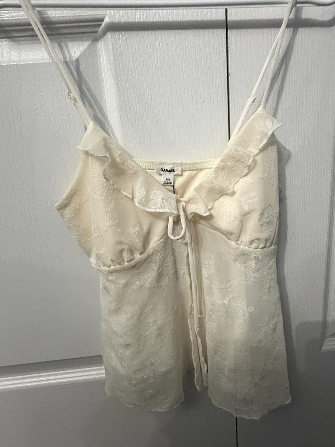 Garage Cream Lace Cami Top