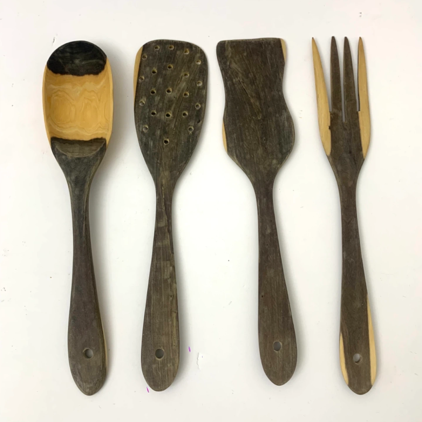 Wooden Kitchen Utensils Set Spoon Spatula Cooking Tools 4