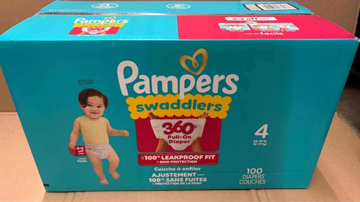 Pampers Swaddlers Size 4 Pull-On Diapers - 100 Count