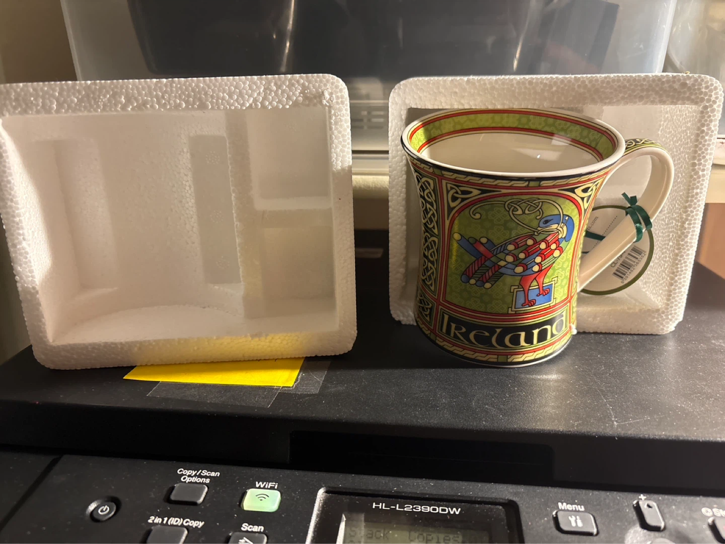 Celtic Peacock "Ireland" Mug with Original Packaging - photo 3