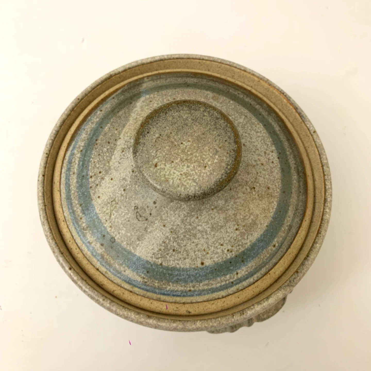 Ceramic Pot With Lid Kitchen Crock Serving Dish Rustic - photo 3