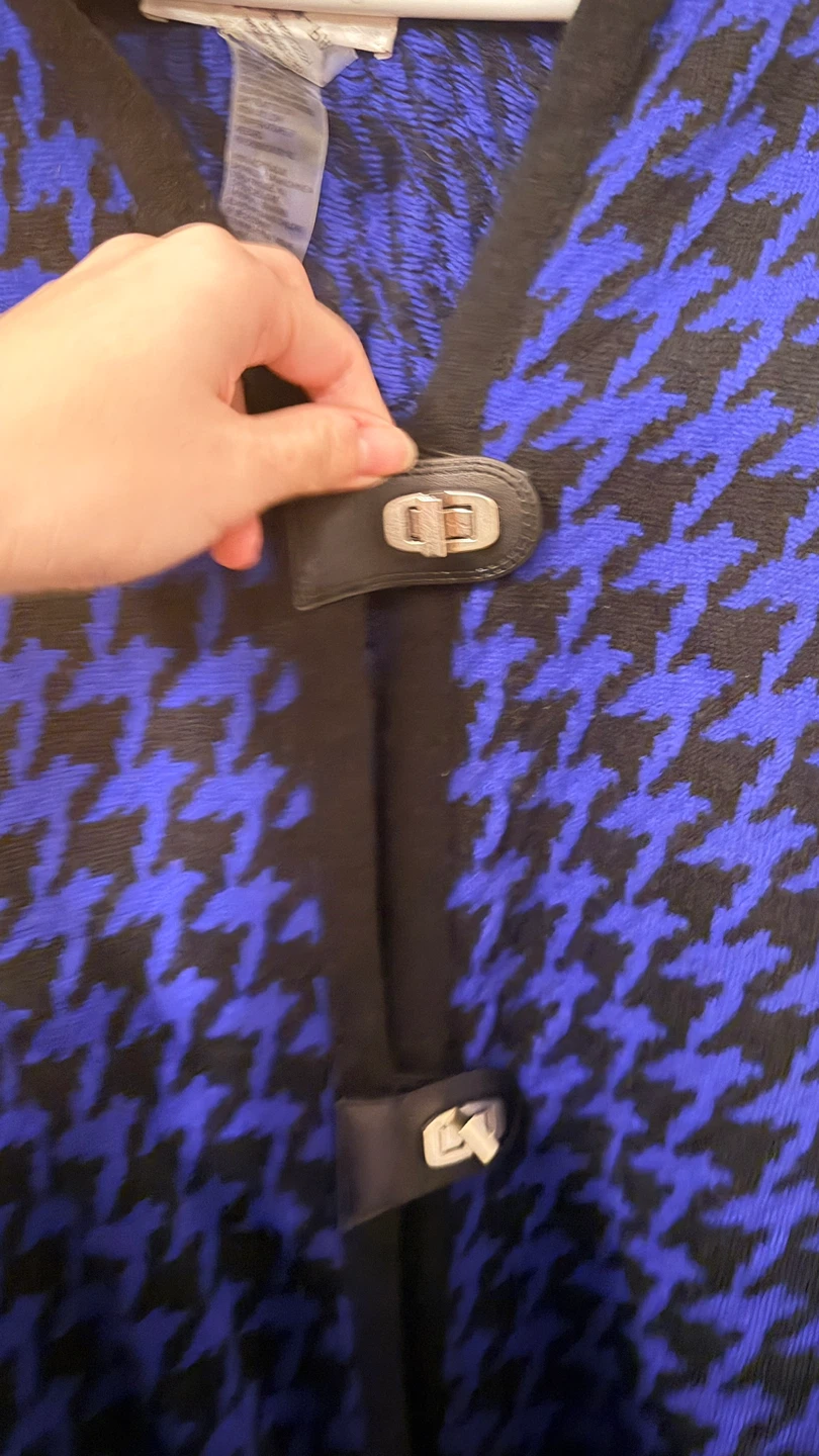 Blue and Black Houndstooth Cape Size Flexible - photo 2