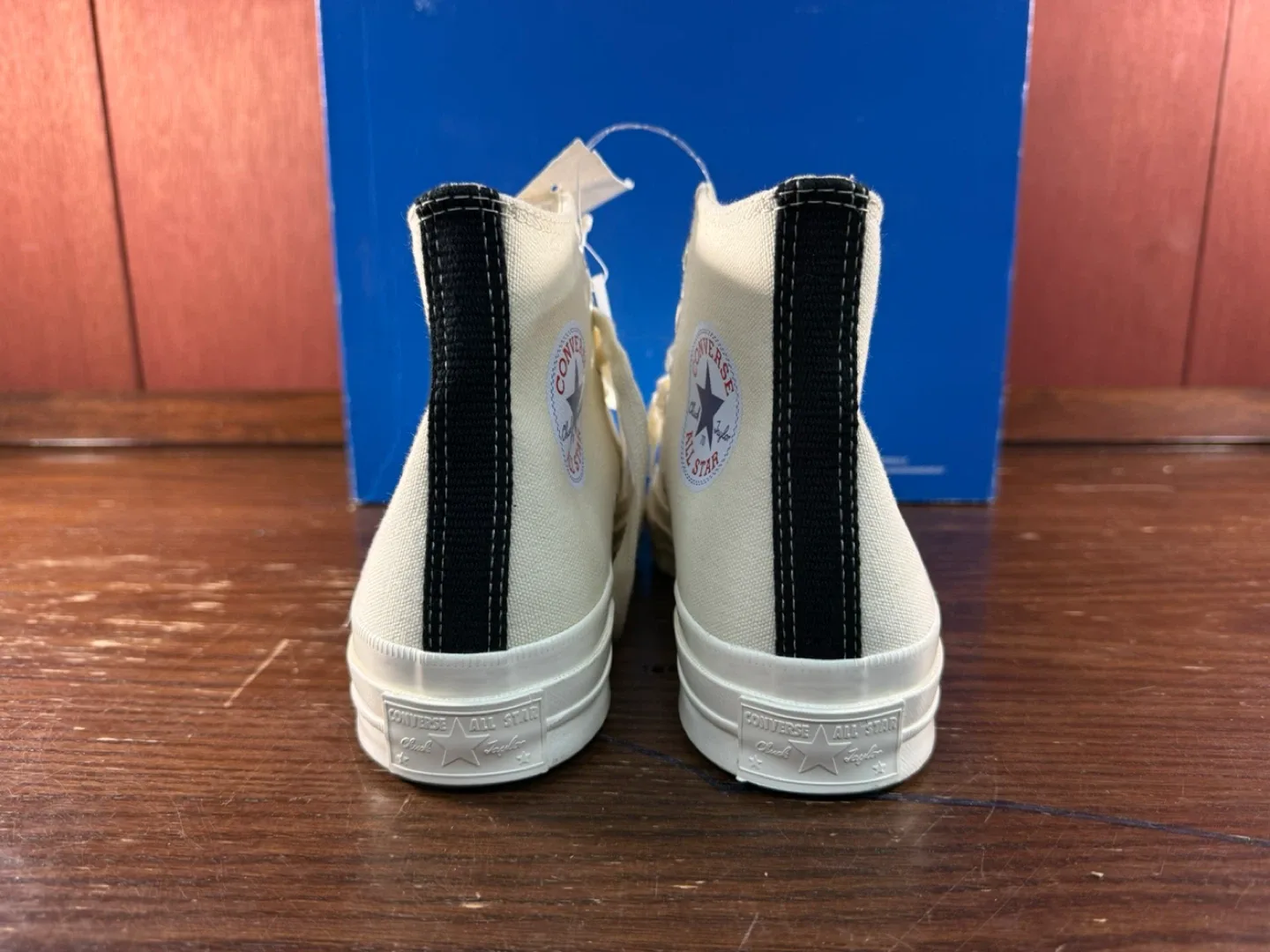 Converse x CDG PLAY Chuck 70 High White Women’s Sz 8/Men’s Sz 6 - photo 5