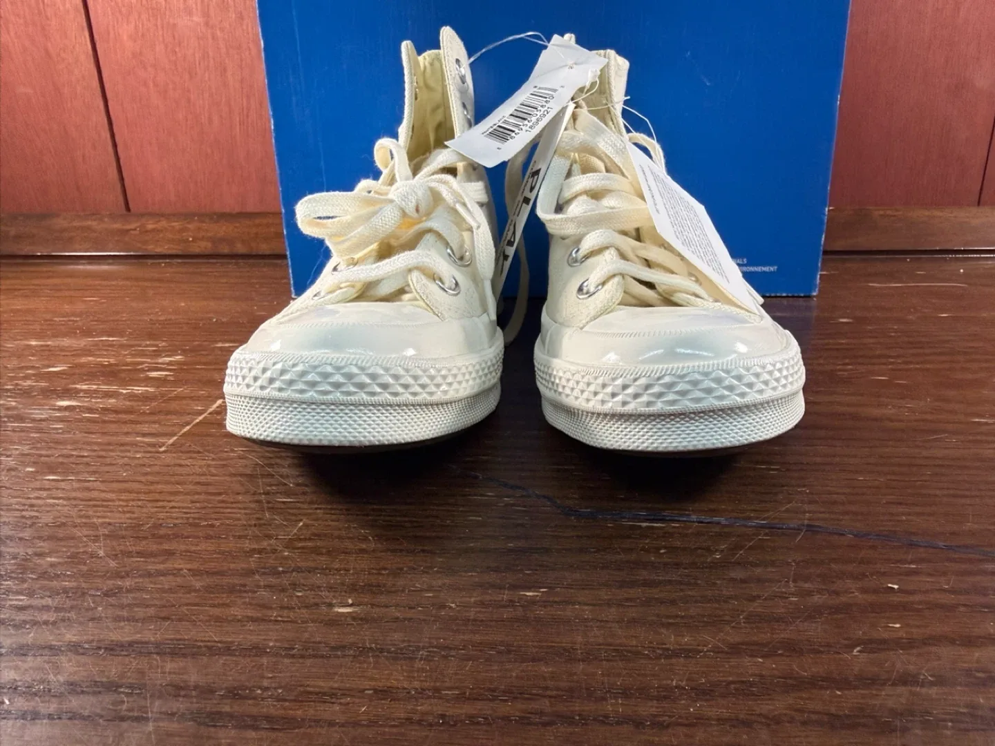 Converse x CDG PLAY Chuck 70 High White Women’s Sz 8/Men’s Sz 6 - photo 3
