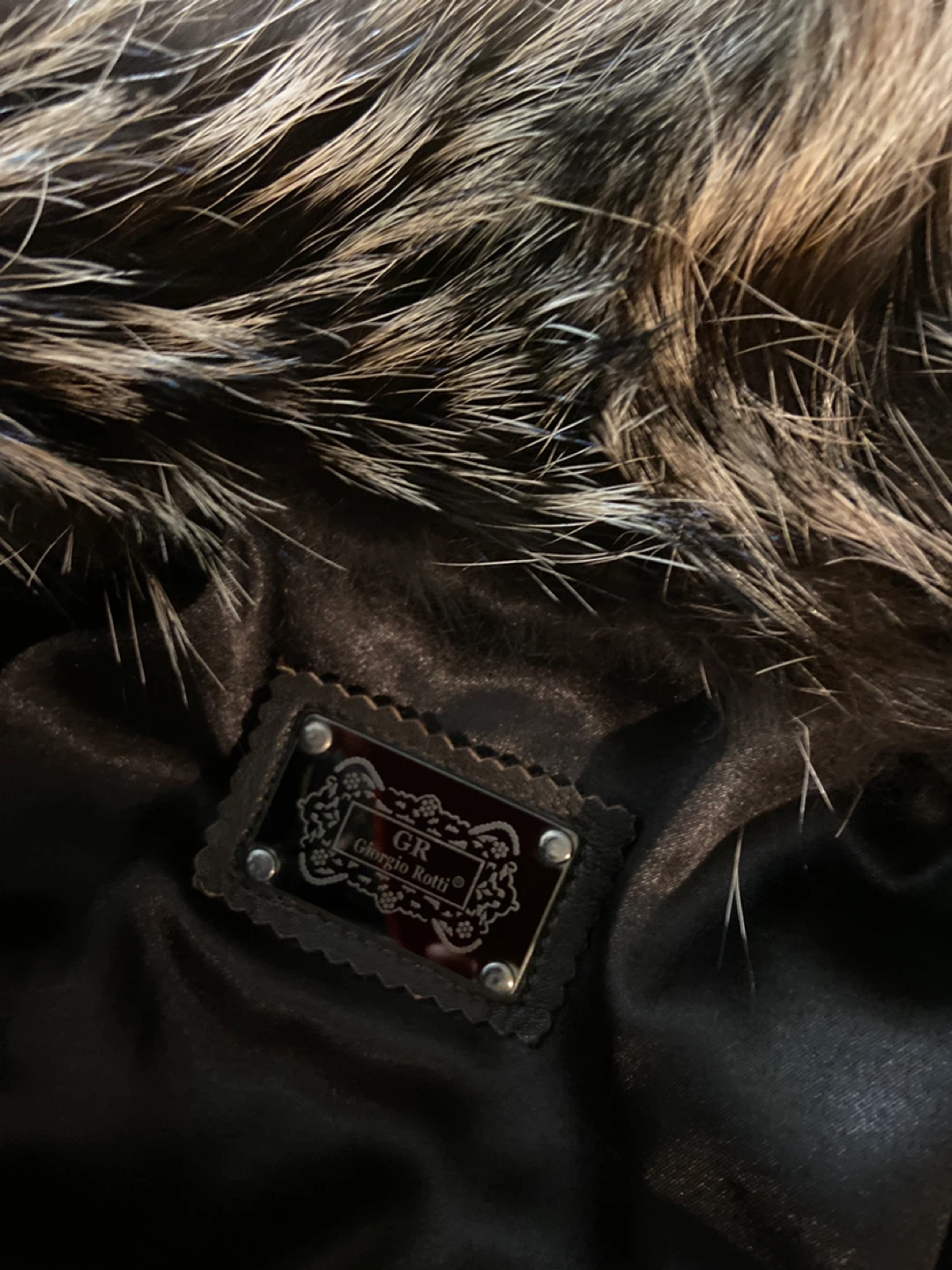 Bauble Brown fur trim leather by Giorgio Rotti - photo 2