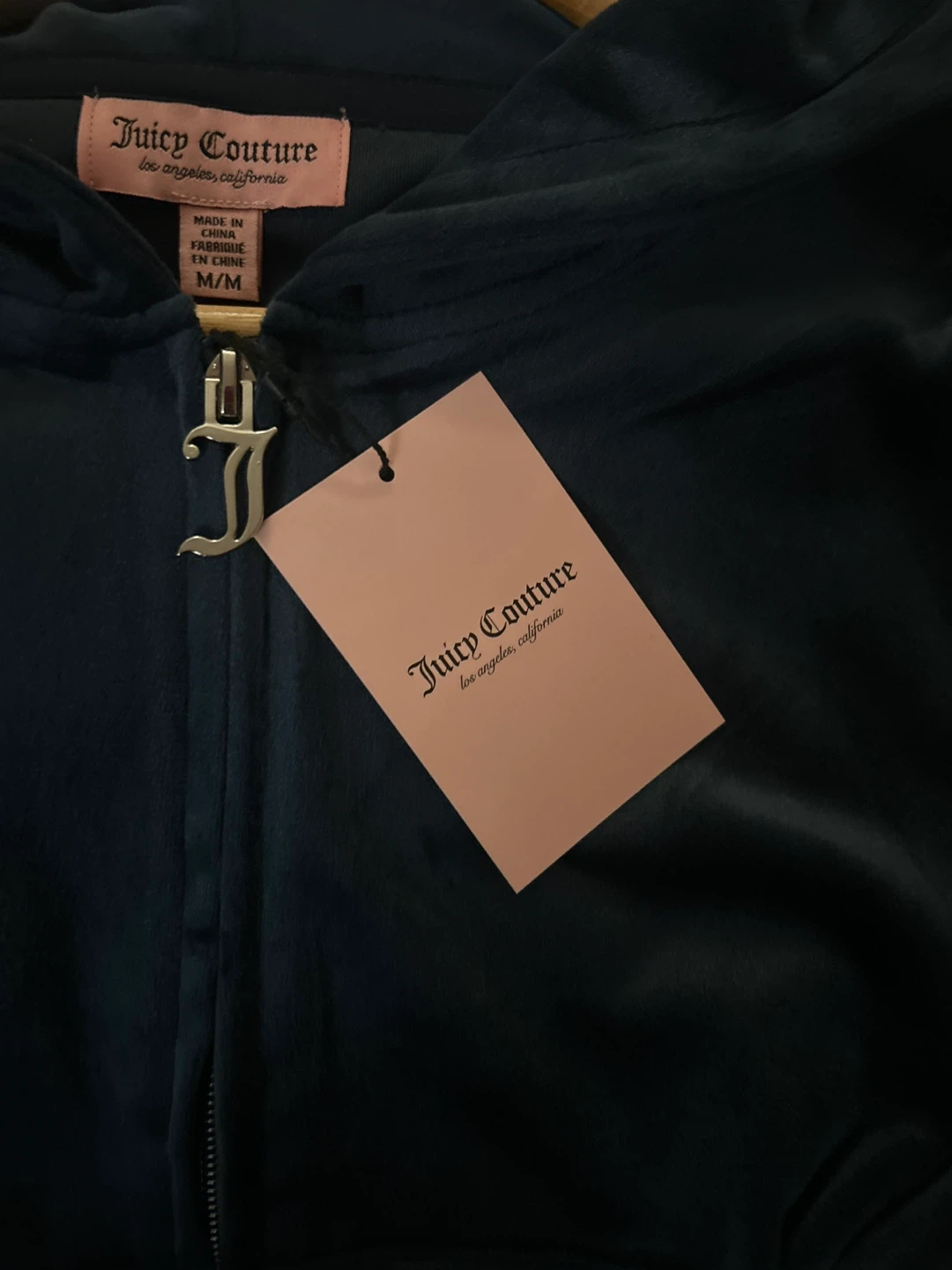 Juicy Couture Velour Track Jacket Regal Blue M/M - photo 3