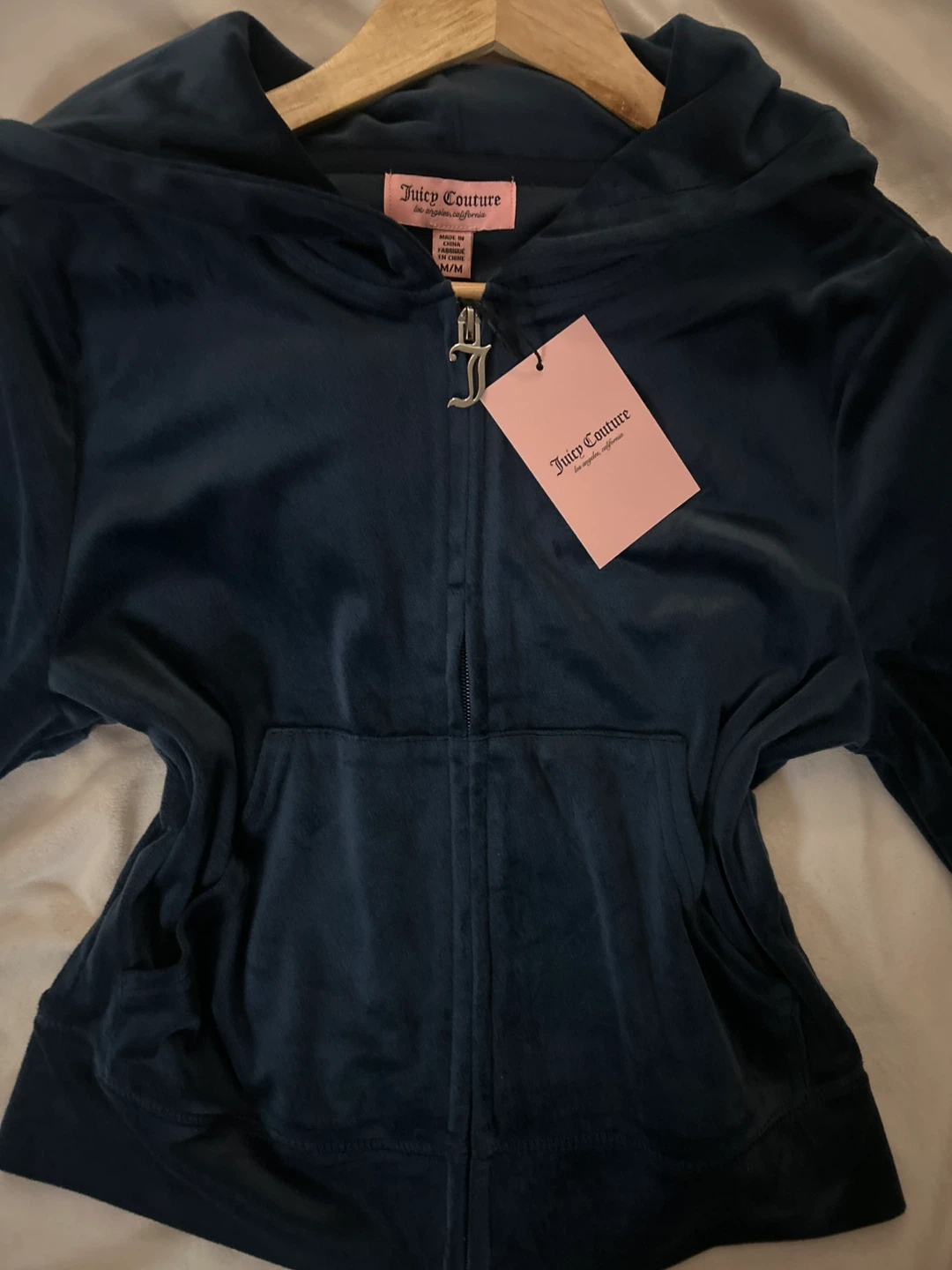 Juicy Couture Velour Track Jacket Regal Blue M/M - photo 2
