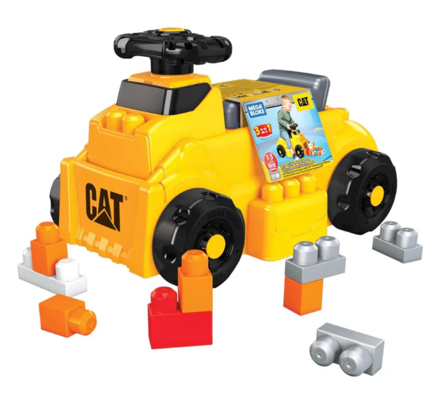 Mega Bloks CAT 3-in-1 Ride-On Bulldozer Play Center - photo 4