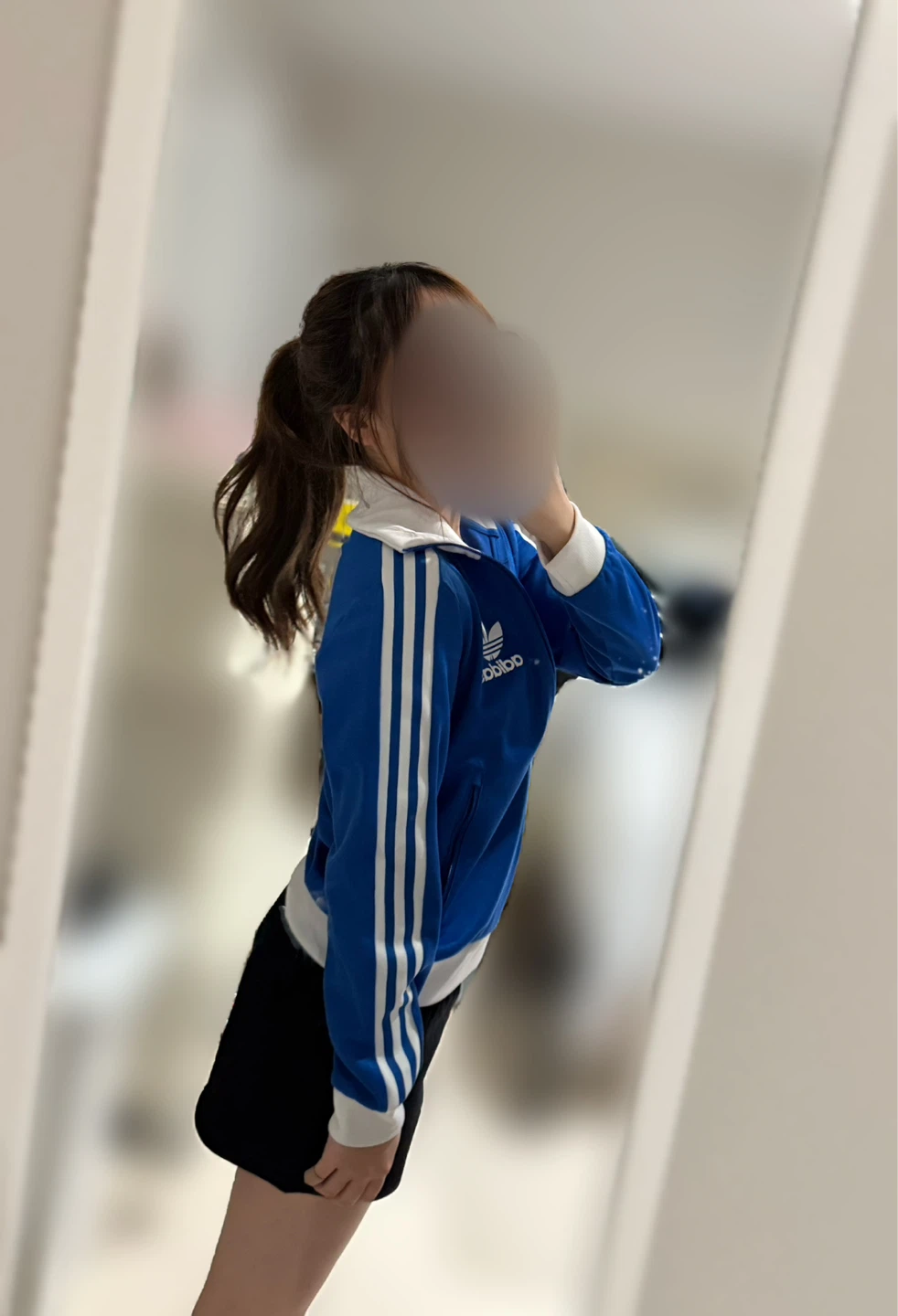 Adidas Track Jacket Blue White Stripes - photo 2