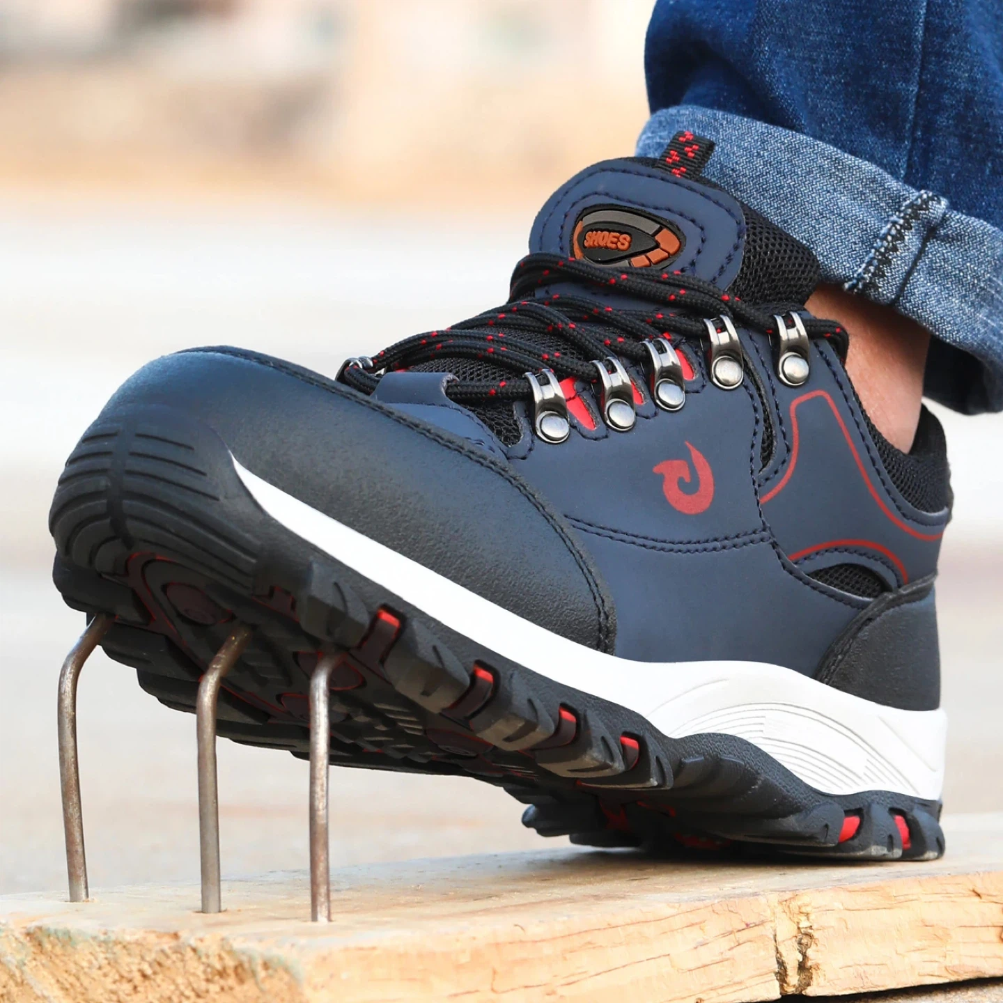 Men's Safety Work Boots Steel Toe Puncture Proof